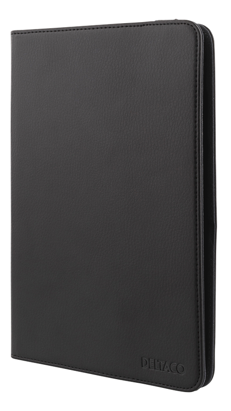 DELTACO Universal tablet fodral, 7/8", 360 graders, svart