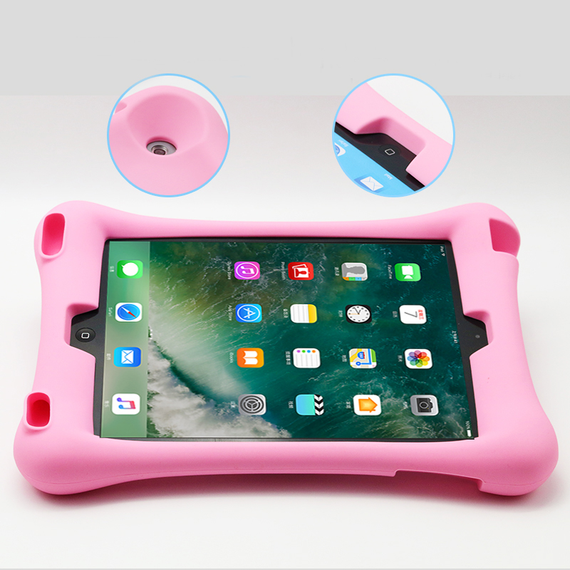 Silicone Shockproof Protective for iPad Air iPad Air 2 iPad 9.7-Pink