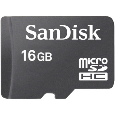 SanDisk MicroSDHC Class 10, 16GB
