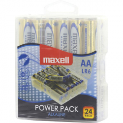 Maxell Power Pack alkaliska AA-batterier (LR06), 24-pack