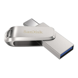 64GB SanDisk Ultra Dual Drive Luxe USB-minne, USB-C+USB 3.1