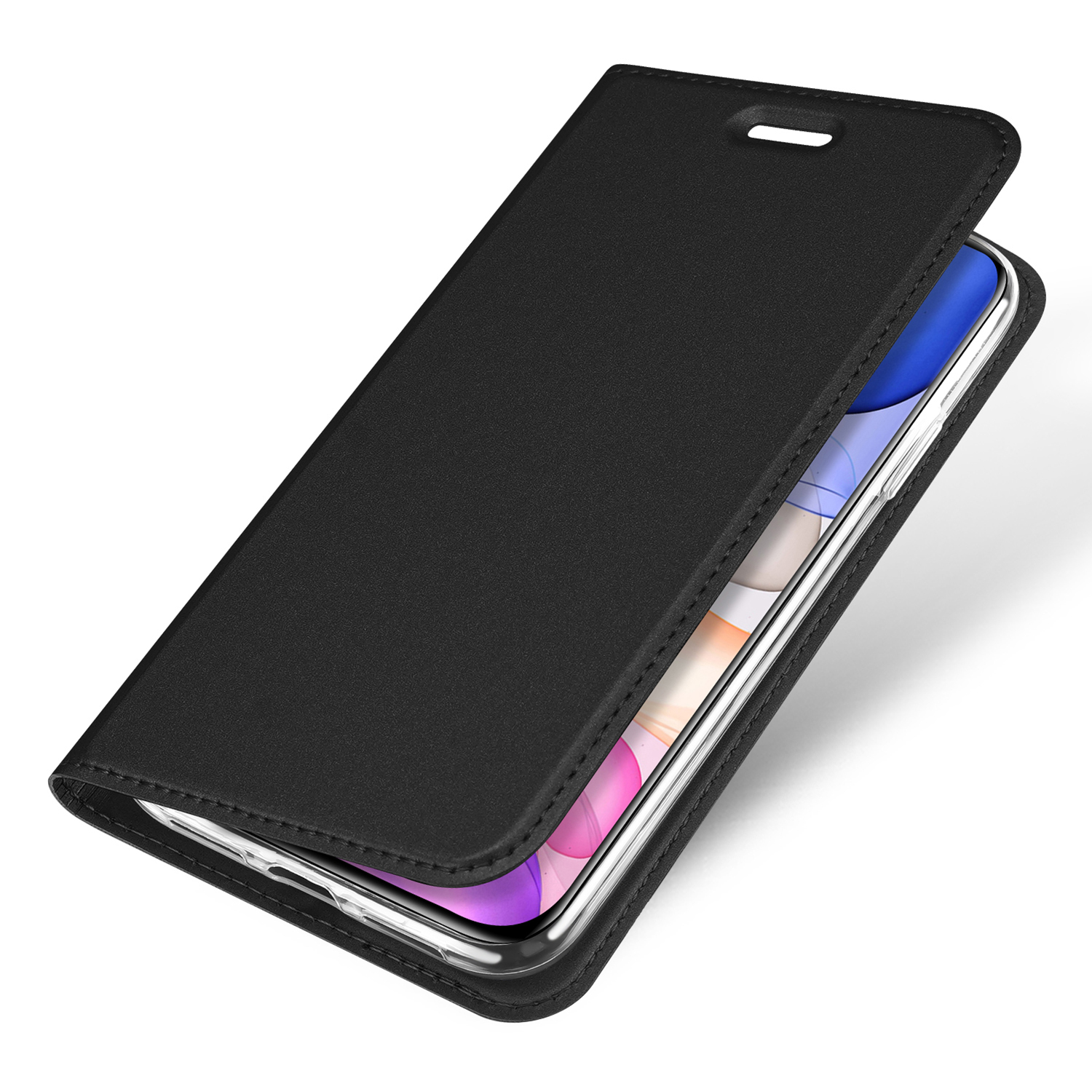 DUX DUCIS Skin Pro Series läderfodral till iPhone 11, svart