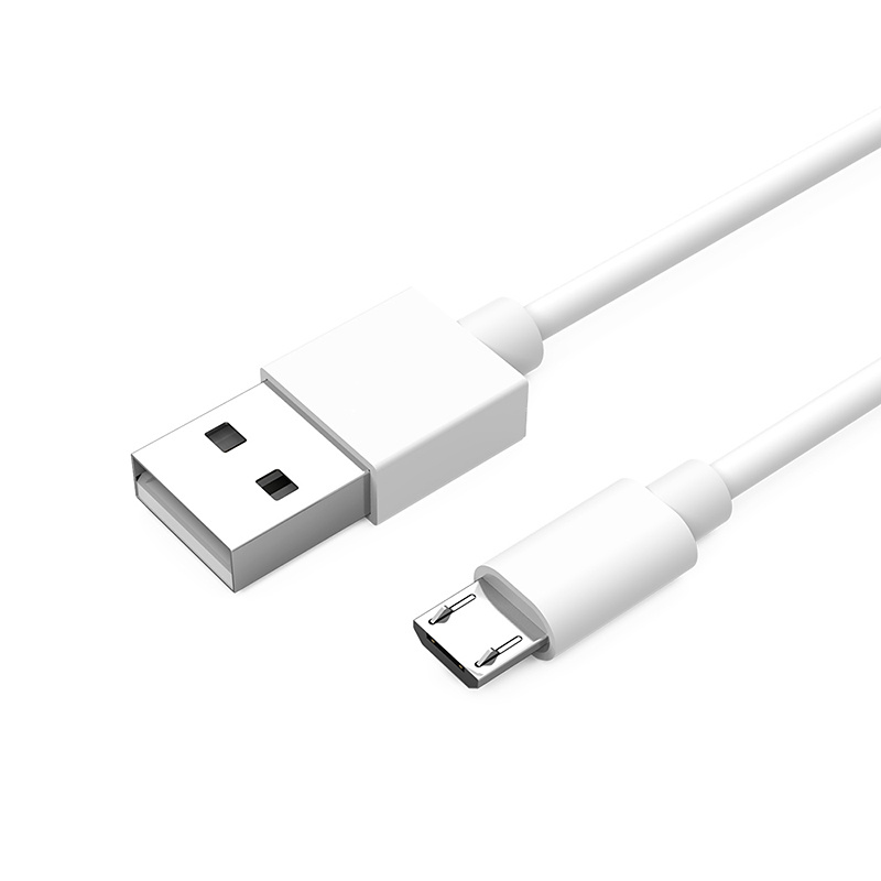 Micro-USB kabel, 0.25m, 2A, vit