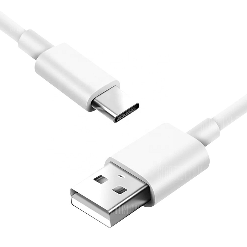 USB-C kabel, 0.25m, 2A, vit