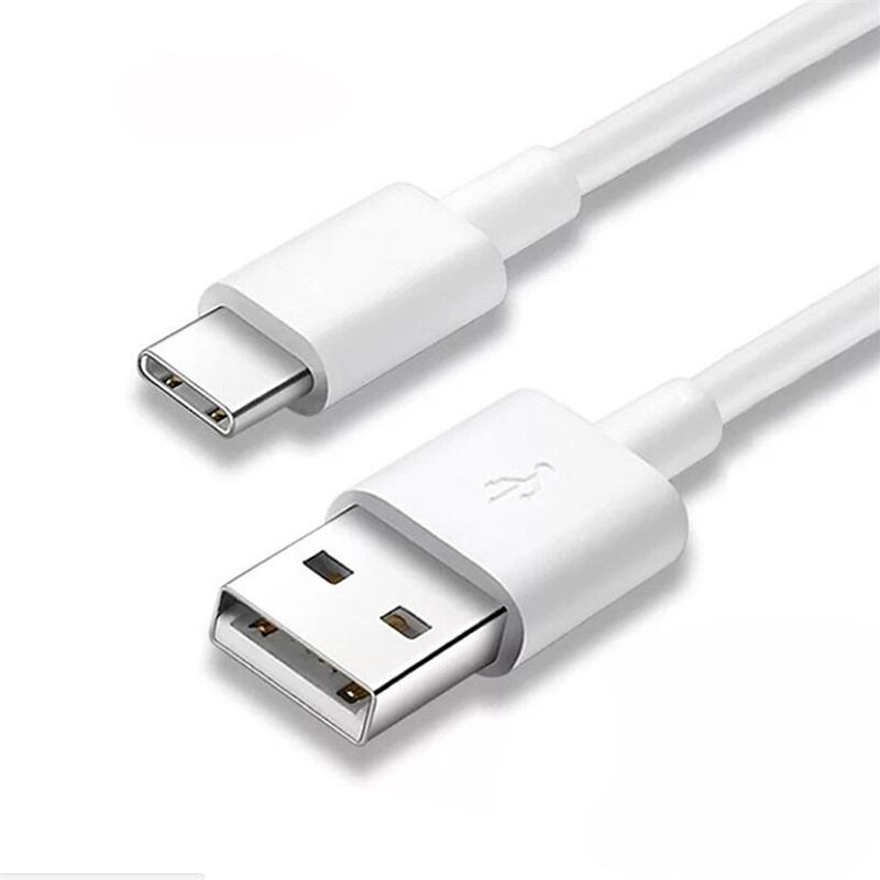 USB-C kabel, 0.25m, 2A, vit