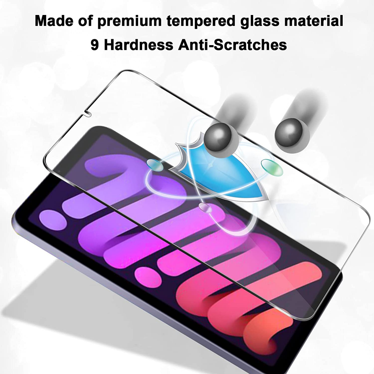 Skärmskydd i härdat glas till iPad Mini 6, 0.3mm