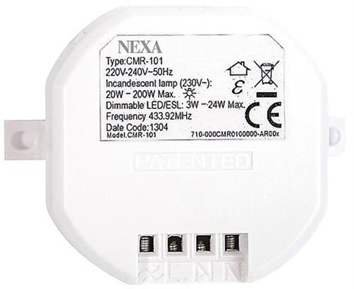 Nexa CMR-101 Trådlös inbyggnadsmottagare för 230 V LED / Dimmer