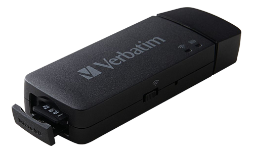 Verbatim Mediashare Mini, trådlös microSD kortläsare