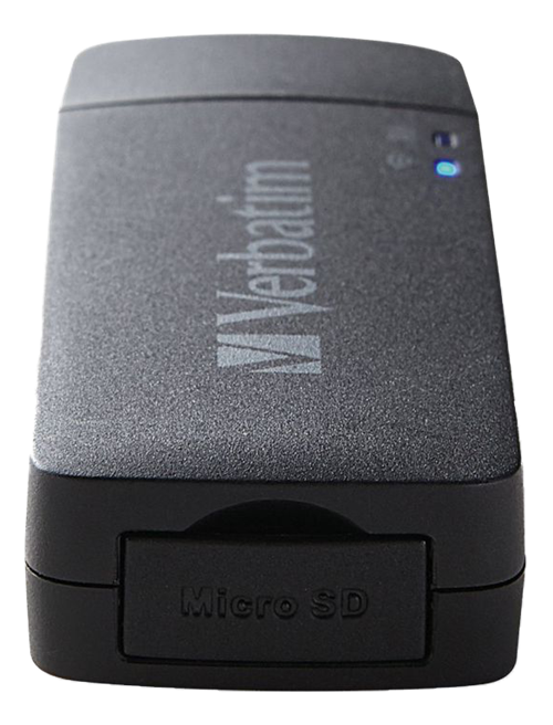 Verbatim Mediashare Mini, trådlös microSD kortläsare