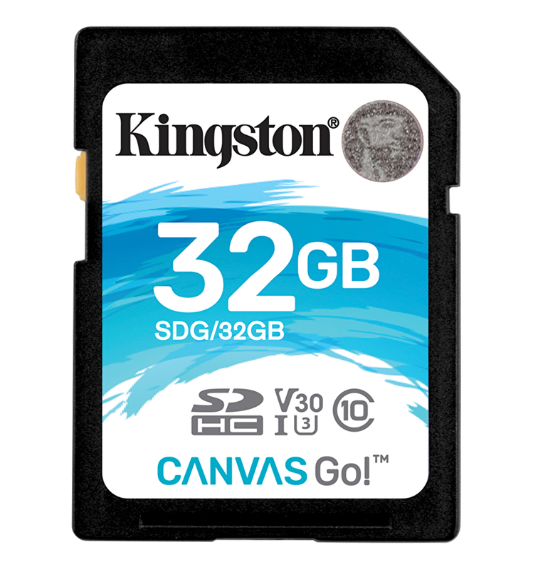 Kingston SDHC Canvas Go 90R/45W CL10 U3 V30, 32GB