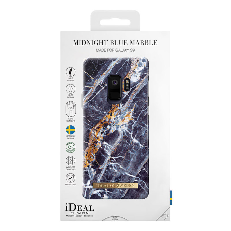 iDeal Fashion Case magnetskal Galaxy S9, Midnight Blue Marble