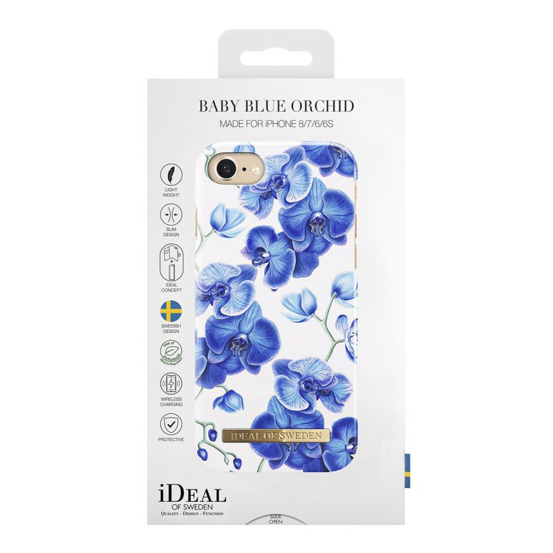 iDeal Fashion Case magnetskal iPhone 8/7/6, Baby Blue Orchid