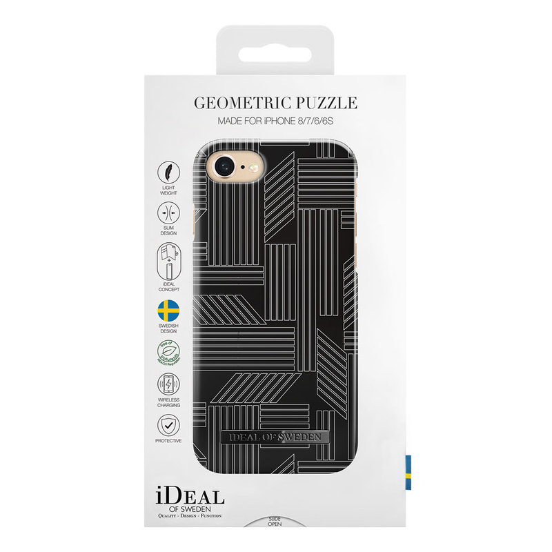 iDeal Fashion Case magnetskal iPhone 8/7/6, Geometric Puzzle