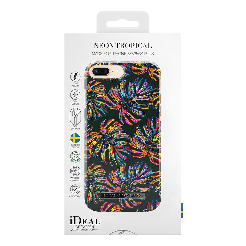 iDeal Fashion Case magnetskal iPhone 8/7/6 Plus, Neon Tropical