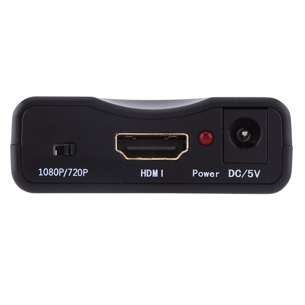 Signalomvandlare, SCART till HDMI audio scaler, 1080p, svart