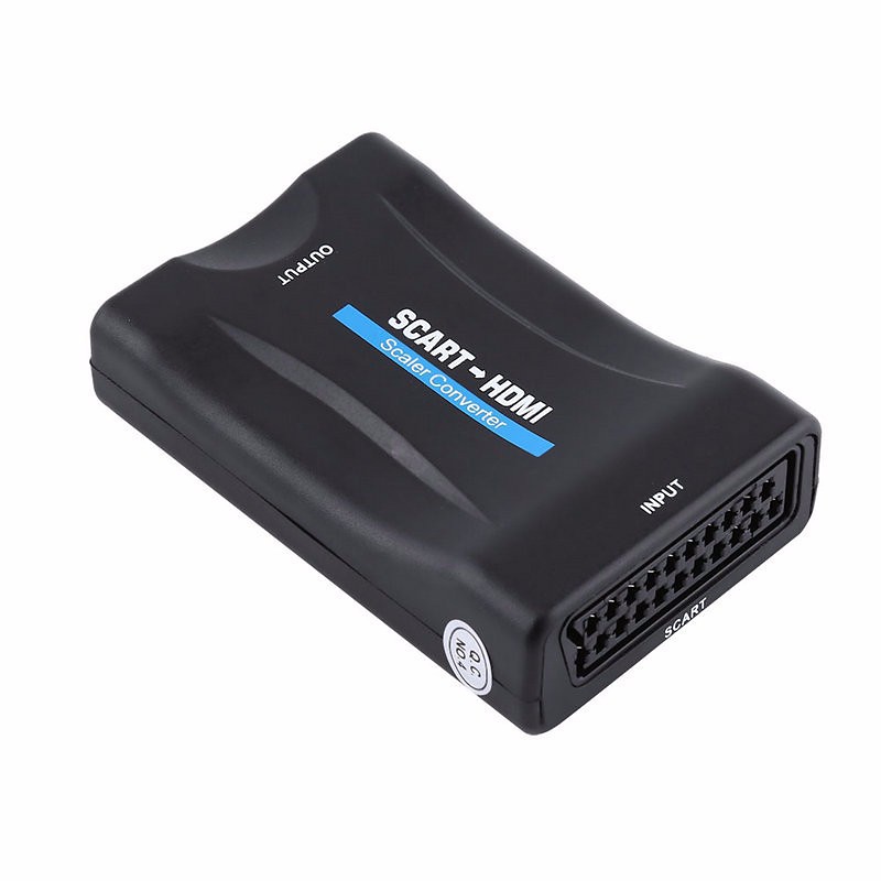 Signalomvandlare, SCART till HDMI audio scaler, 1080p, svart