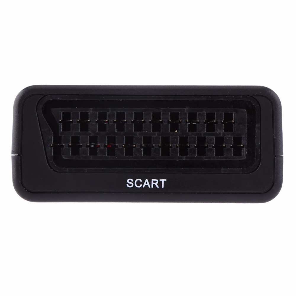 Signalomvandlare, SCART till HDMI audio scaler, 1080p, svart