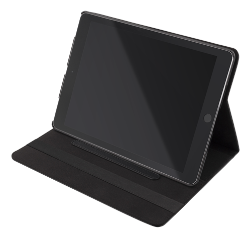 Deltaco iPad Pro 12.9" fodral, konstläder, stödfunktion, svart"