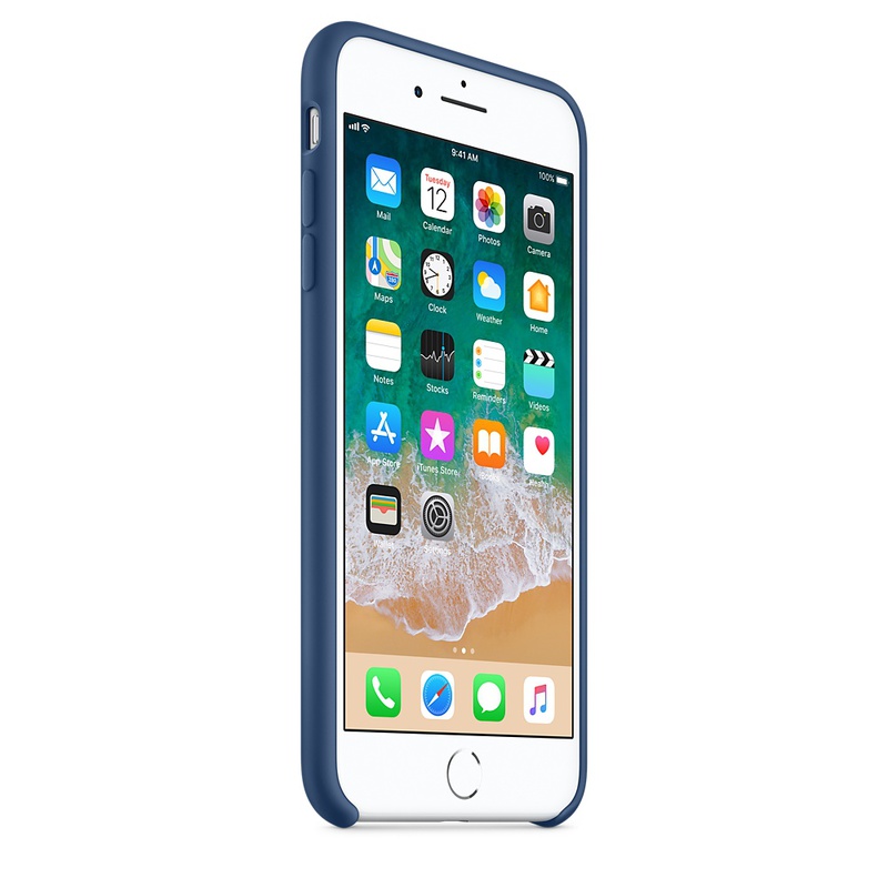 Apple MQH02ZM/A silikonskal till iPhone 8/7 Plus, koboltblå