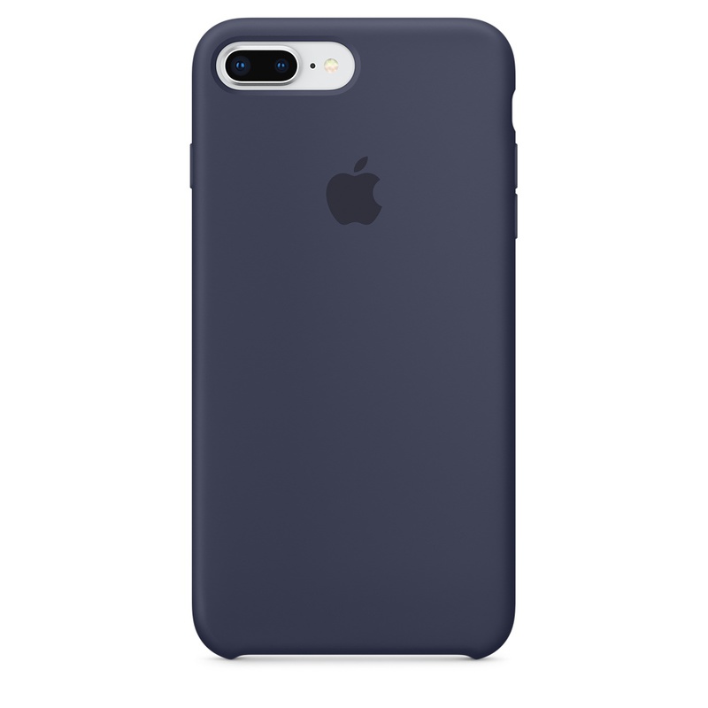 Apple MQGY2ZM/A silikonskal till iPhone 8/7 Plus, midnattsblå