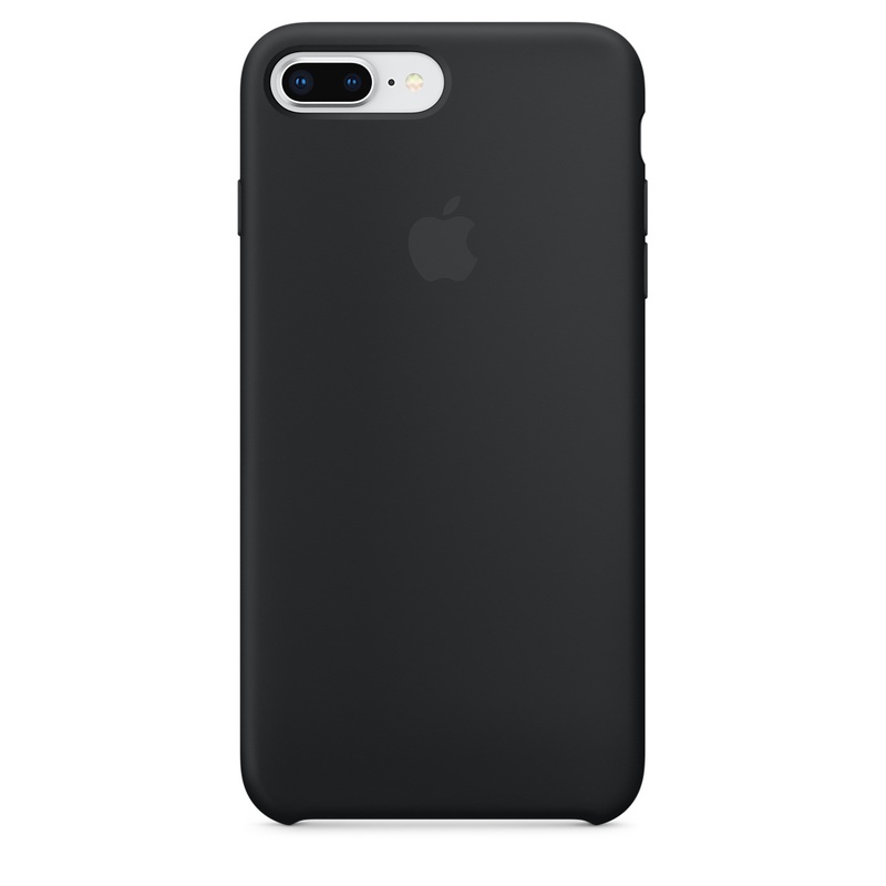 Apple MQGW2ZM/A silikonskal till iPhone 8/7 Plus, svart