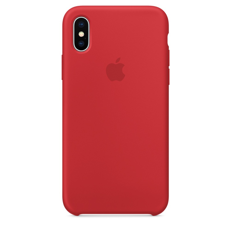 Apple MQT52ZM/A silikonskal till iPhone X, röd