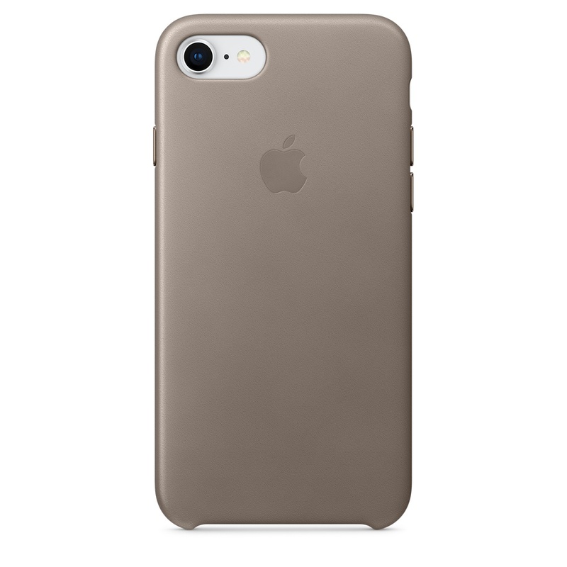 Apple MQH62ZM/A läderskal till iPhone 8/7, mullvadsgrå