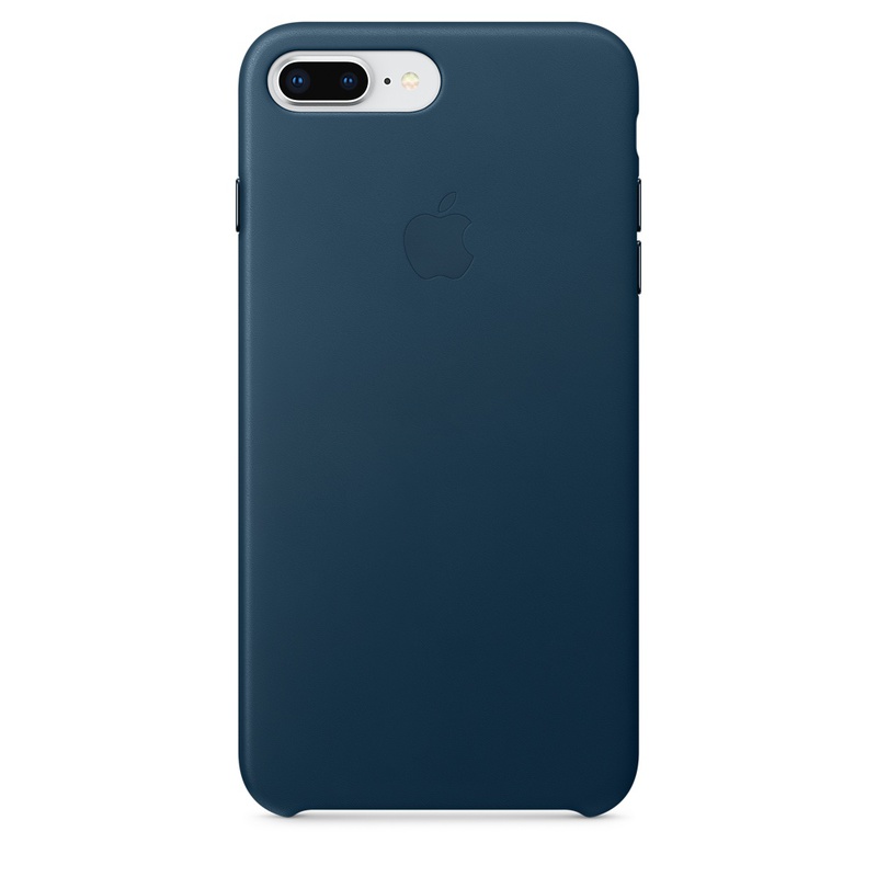 Apple MPTF2ZM/A läderskal till iPhone 8/7 Plus, sapphire