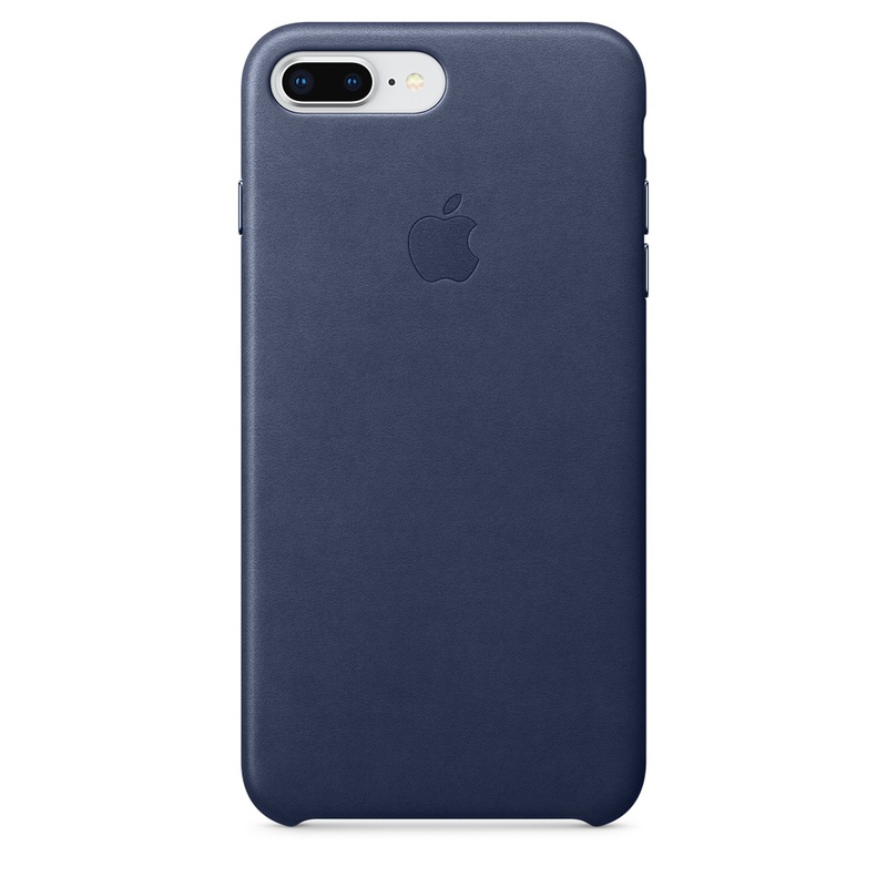 Apple MQHL2ZM/A läderskal till iPhone 8/7 Plus, midnattsblå