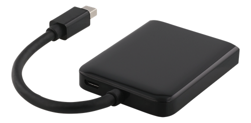 DELTACO miniDisplayPort 2xHDMI splitter, 3840x2160 i 30Hz, svart