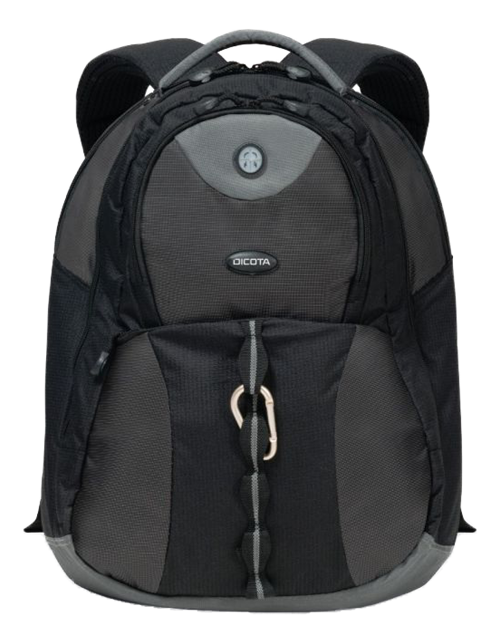 DICOTA Backpack Mission XL ryggsäck, 15-17.3 tum, svart/grå