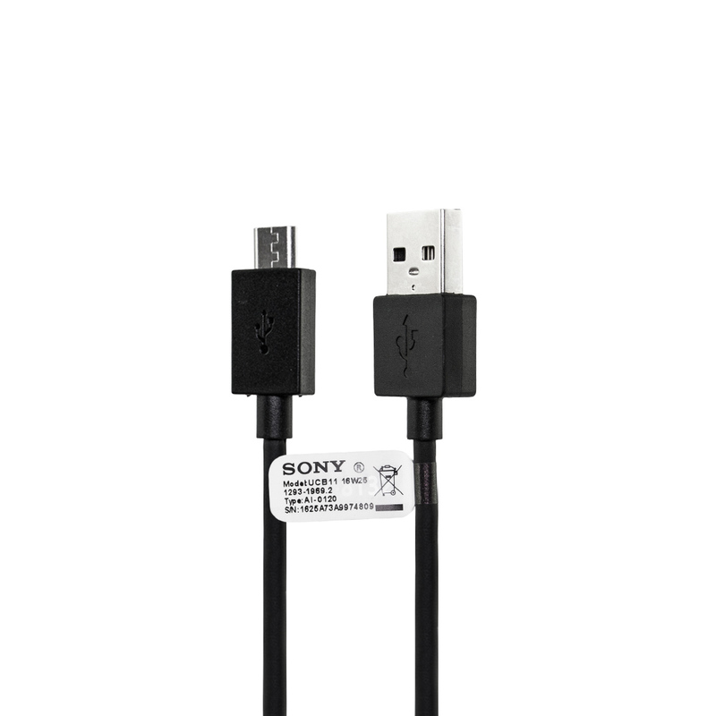 Sony UCB11 original MicroUSB kabel, 1m, svart
