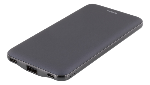 DELTACO Powerbank, portablet batteri, 10.000mAh, 2,4A, USB-C