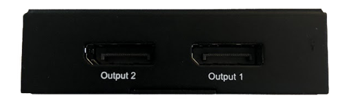 DisplayPort Splitter, 2x DP-utgångar, 4K, 3D, DP 1.2, svart