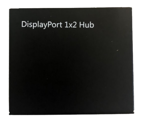 DisplayPort Splitter, 2x DP-utgångar, 4K, 3D, DP 1.2, svart