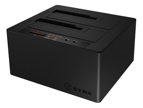 Icy Box Type-C 2 bay Dockning pch Klonstation med USB 3.1