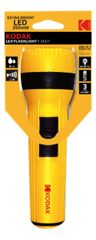 KODAK Yellow-Flashlight LED 250mW excl. 2xD