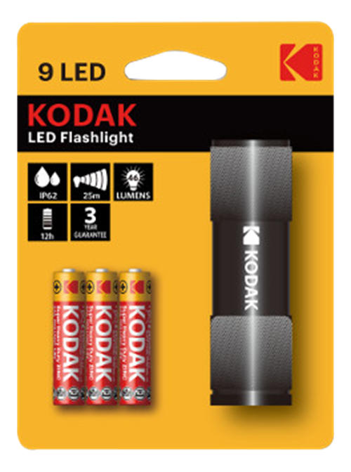 KODAK 9LED Flashlight black incl. 3xAAA