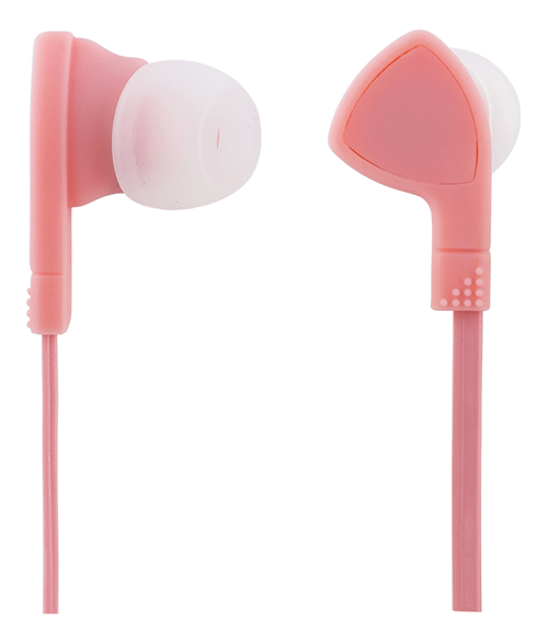 STREETZ in-ear hörlurar med mikrofon, 3,5mm, 1,2m, rosa