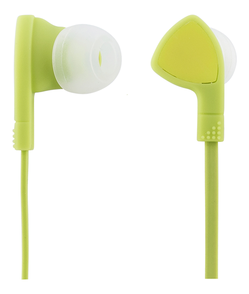 STREETZ in-ear hörlurar med mikrofon, 3,5mm, 1,2m, limegrön