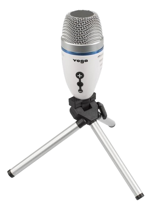 Yoga USB Mikrofon, 50Hz - 18kHz, vit