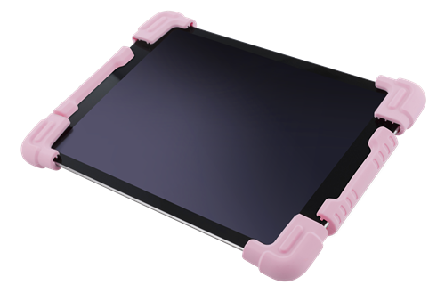 Deltaco Skal i silikon för 7-8" surfplattor, stativ, rosa