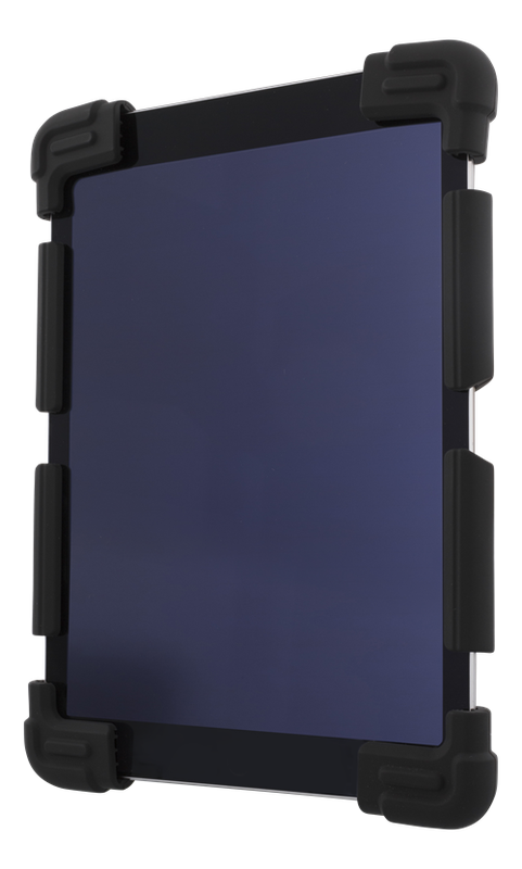 Deltaco Skal i silikon för 9-11.6" surfplattor, stativ, svart