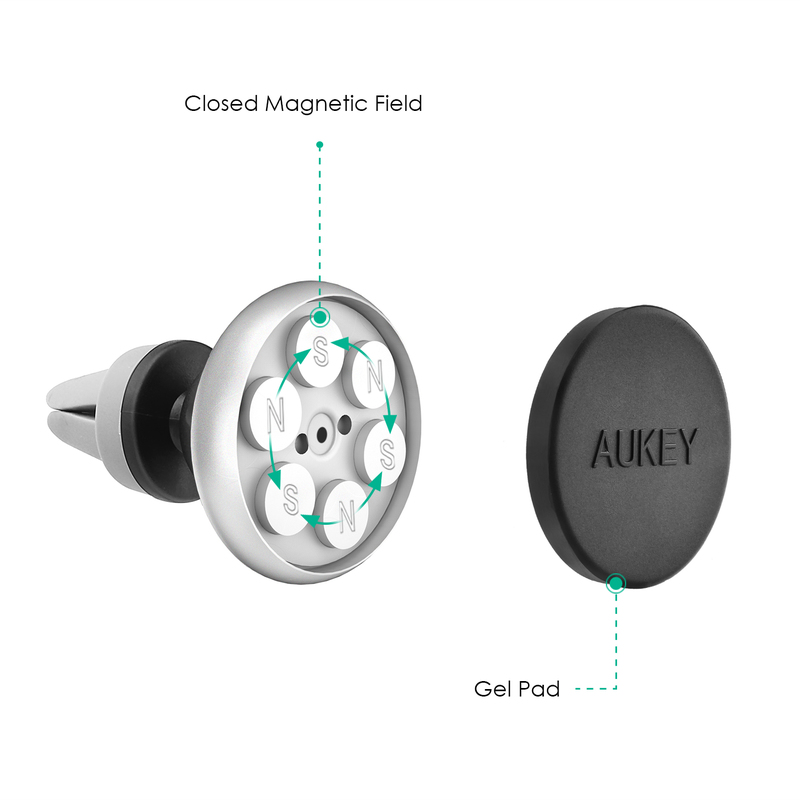 Aukey HD-C12 mobilhållare med magnet