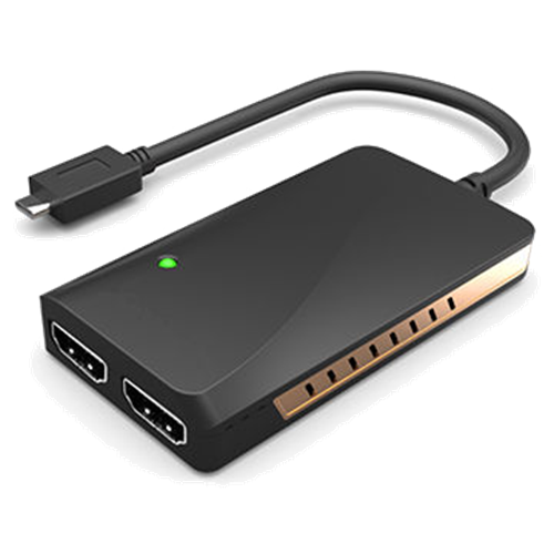 Winstar Thunderbolt till Dual HDMI-adapter, USB-C
