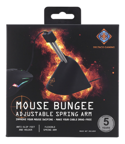 Deltaco GAMING Mouse Bungee svart/silver