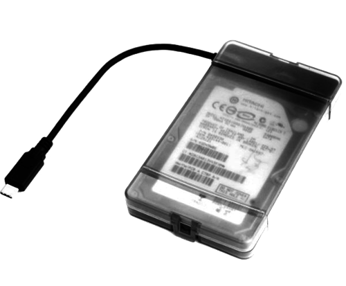USB 3.1 Gen2 HDD-adapter skyddande skal upp till 12,5 mm 10 Gbps