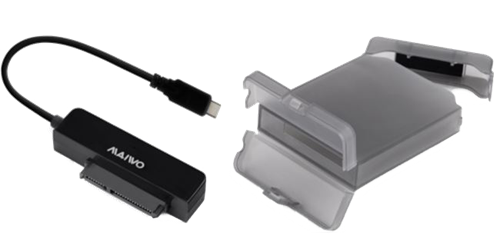 USB 3.1 Gen2 HDD-adapter skyddande skal upp till 12,5 mm 10 Gbps