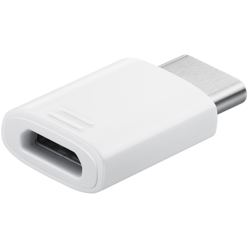 Samsung originaladapter MicroUSB till USB-C, EE-GN930BW, vit