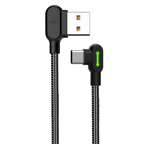 McDodo CA-5280 USB-C-kabel med vinklade kontakter, 0.5m